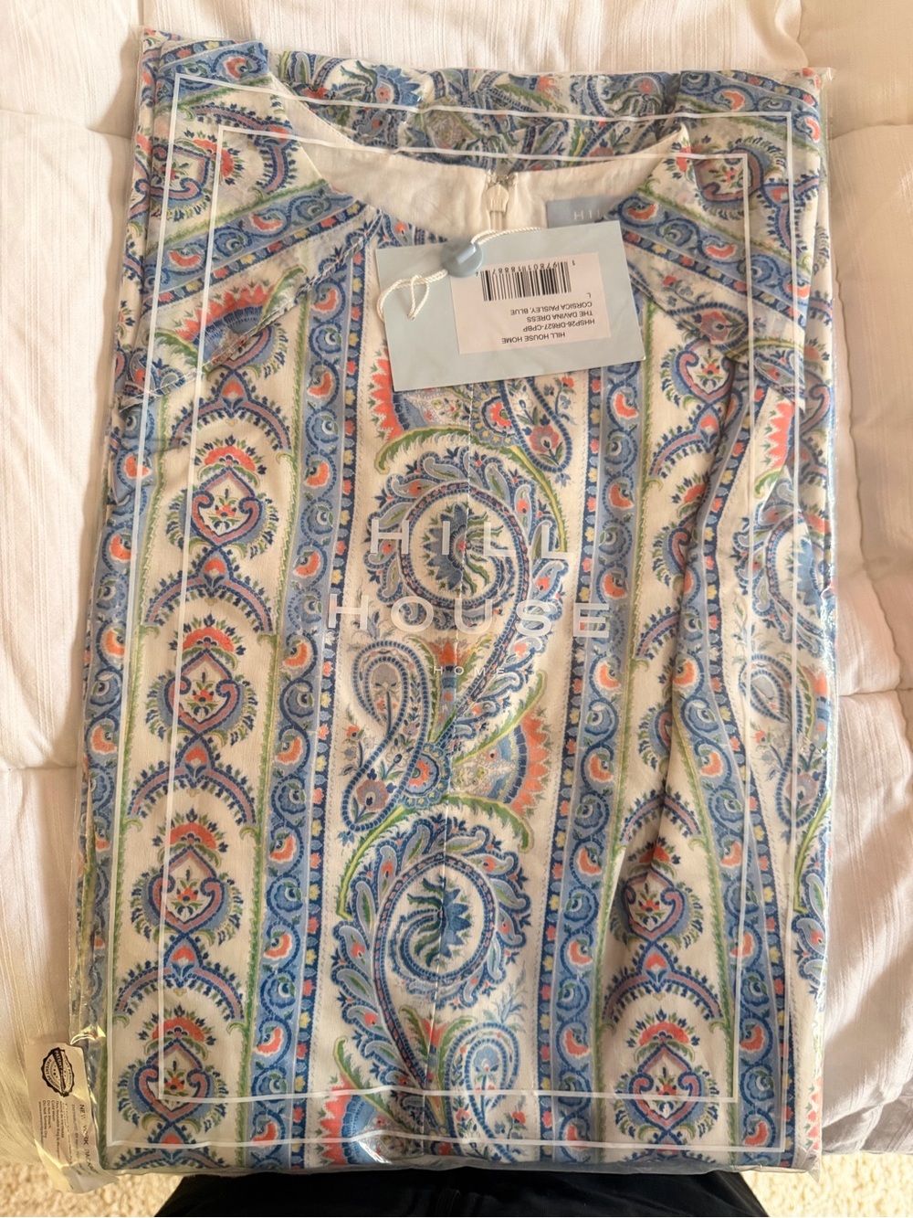 Hill House The Davina Dress in Blue Corsica Paisley - Picture 5 of 8